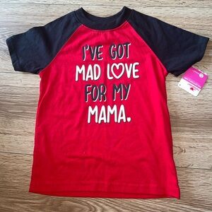 5t boy shirt new love mama top valentines day red toddler